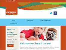 Tablet Screenshot of clanmilireland.ie
